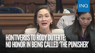 Hontiveros to Rody Duterte No honor in being called ‘The Punisher’ [upl. by Franciskus516]