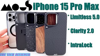 iPhone 15 Pro Max Cases from Mous Extreme Protection with Limitless 50 Clarity 20 amp IntraLock [upl. by Hali284]