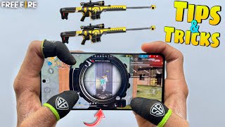 AWM and M82B Sniper tips and tricks fastaccuracy and settings with handcam tutorial [upl. by Esinaj]