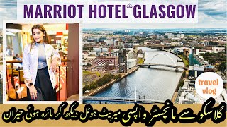 Marriott Hotel Glasgow  Glasgow to Manchester  Travel Vlog [upl. by Kemme953]