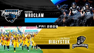 LFA1 2020  Skrót meczu Lowlanders Białystok vs Panthers Wrocław [upl. by Rae]