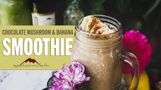 Chocolate Mushroom amp Banana Smoothie Recipe [upl. by Derk]