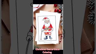 Christmas Santa Claus Coloring coloring christmas girl kids [upl. by Nitnilc]