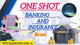 Banking and insurance one shot revision🔥  easy explanation ✅bcomheenaclasses [upl. by Dorice]