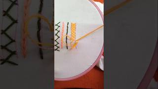 Cross Stitch Hand Embroidery Tutorial  Easy StepbyStep Guide crossstitch embroidery shorts [upl. by Desiri]