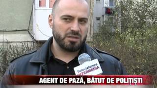 Agent de pază bătut de poliţişti [upl. by Eneleahcim947]