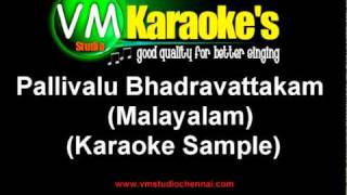 Pallivalu Bhadravattakam Karaoke Malayalam Song [upl. by Justis]