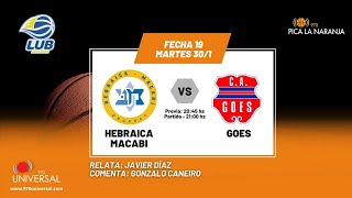 HEBRAICA Y MACABI vs GOES  BASKETBALL  970 UNIVERSAL  EN VIVO [upl. by Nytnerb202]