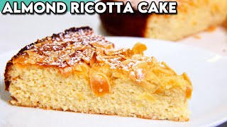 Nonnas Soft and Moist Italian Almond Ricotta Cake Recipe Gluten Free [upl. by Assili584]