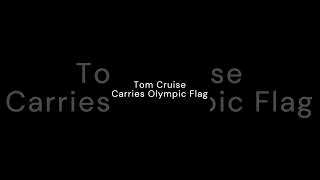 Tom Cruise Carries Olympic Flag to Los Angeles [upl. by Ttevy]