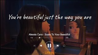 Alessia Cara  Scars To Your Beautiful Lyrics Terjemahan Indonesia [upl. by Milissent]