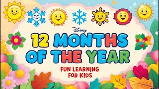 12 Months of the Year  Fun Learning for Kids [upl. by Ssor]