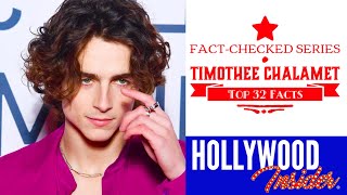 FACTCHECKED Series Timothee Chalamet and 32 Facts about The Young Superstar [upl. by Eelinnej]