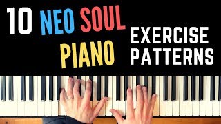 10 Neo Soul  Hip Hop Piano Exercise Patterns [upl. by Chang]