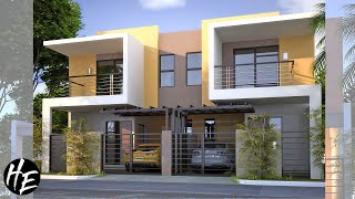 House Design Ideas l 3 Modern Duplex House Designs [upl. by Aramahs725]