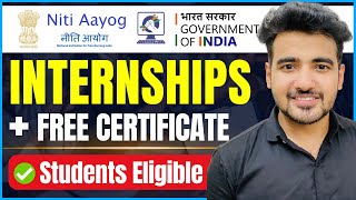 Government Internship 2023  Niti Aayog Internship For All Students  Unpaid amp Paid Internship [upl. by Chelton]