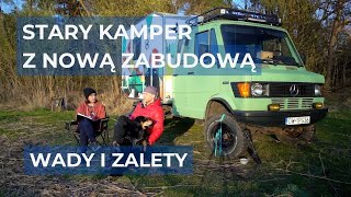 WADY I ZALETY zabudowy kempingowej  kamper mercedes kaczka 4x4 z kontenerem [upl. by Maroj742]