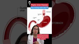 Peptic Ulcers Medical Surgical SHORT  LevelUpRN [upl. by Lilaj]