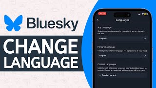 How to Change Language on Bluesky Social  Full Guide [upl. by Lorien711]