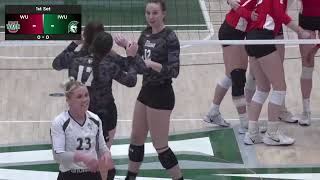 D3 Volleyball WashU v Illinois Wesleyan [upl. by Eetsirk]