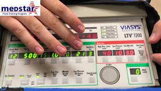 Medstar LTV 1200 Ventilator Operation [upl. by Reese]