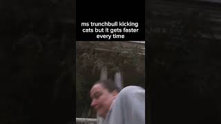 miss trunchbull kicking cats but it gets faster every time funny memes [upl. by Ultun]