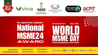 National MSME Awards 2024 on 27th June at The Capitol Hotel [upl. by Akim743]