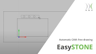 DDX PILLS  EasySTONE  Automatic CAM free drawing [upl. by Oiratno290]