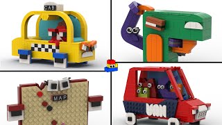 How to make Alphabet Lore WORDS with LEGO CAB MAP GUN and VAN [upl. by Marris336]