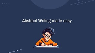 Abstract Writing Made Easy Tips amp Tricks for Researchers writing teluguphd [upl. by Rosecan]