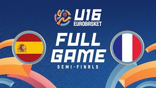 SemiFinals Spain v France  Full Basketball Game  FIBA U16 Womens EuroBasket 2024 [upl. by Ylahtan]