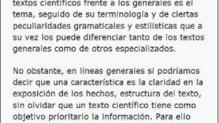 Caracteristicas Textos Cientificos [upl. by Alten]