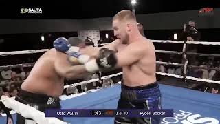 OTTO WALLIN VS RYDELL BOOKER FULL FIGHT [upl. by Yerfej]