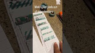 Got an old calendar or planner Make a note pad or 2 dailyplanner calendar junkjournalideas [upl. by Xyla]