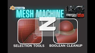 Hướng Dẫn Sử Dụng Mesh Machine Addon Blender  🆉 𝐒𝐓𝐔𝐃𝐈𝐎 [upl. by Okia58]