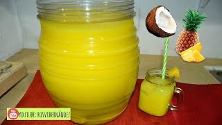 HAZ AGUA DE PIÑA COLADA PARA NEGOCIO O CONSUMO ROSVI HERNANDEZ [upl. by Amsirahc976]