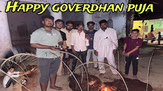 My village goverdhan puja celebration  monu dagur vlog [upl. by Ellehsat]