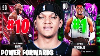 RANKING THE TOP 10 BEST POWER FORWARDS IN SEASON 2 OF NBA 2K24 MyTEAM [upl. by Nyvrem]