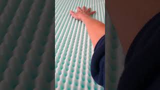 Dragging Hand Down Rows of Foam on an Egg Crate Mattress Topper Woosh Zoom ASMR Stimming [upl. by Dhiman]