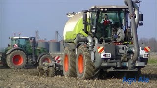 Interramento Liquame  Xerion 3800 SGT  2x Fendt 718 [upl. by Irmo]