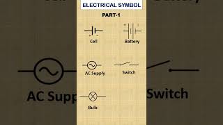 Electrical Symbol  Part1 electrical electricalengineering [upl. by Arbed277]