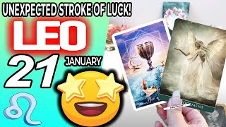 Leo ♌️😁UNEXPECTED STROKE OF LUCK🤩 horoscope for today JANUARY 21 2024 ♌️ leo tarot JANUARY 21 2024 [upl. by Madoc]