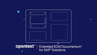 OpenText Extended ECM Documentum for SAP Solutions [upl. by Iroak121]