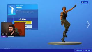 Streamers React to NEW quotSMEEZEquot EMOTE in Fortnite Item Shop Tik Tok Dance [upl. by Ijnek]