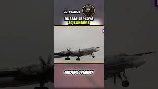 ⚠️ RUSSIA DEPLOYS 30 BOMBERS IMPENDING THREAT TO UKRAINE ukraine news shorts russia [upl. by Nadiya]