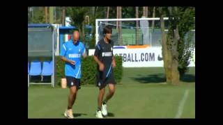 ALLENAMENTO CALCIO Stagione 20112012FC INTERNAZIONALE [upl. by Sirenay]