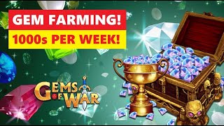 Gems Of War How to Get Gems and Where to Find them Farming Guide [upl. by Rramo]