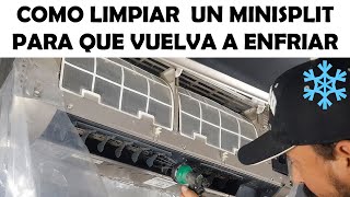 Como limpia tu aire acondicionado minisplit Limpieza de Turbina [upl. by Claudette860]