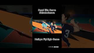 SEMI EITA SERVE  SHIRATORIZAWA haikyuflyhigh haikyu volleyball [upl. by Suedama513]