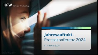 JahresauftaktPressekonferenz 2024  KfW Finanzkommunikation [upl. by Iz267]